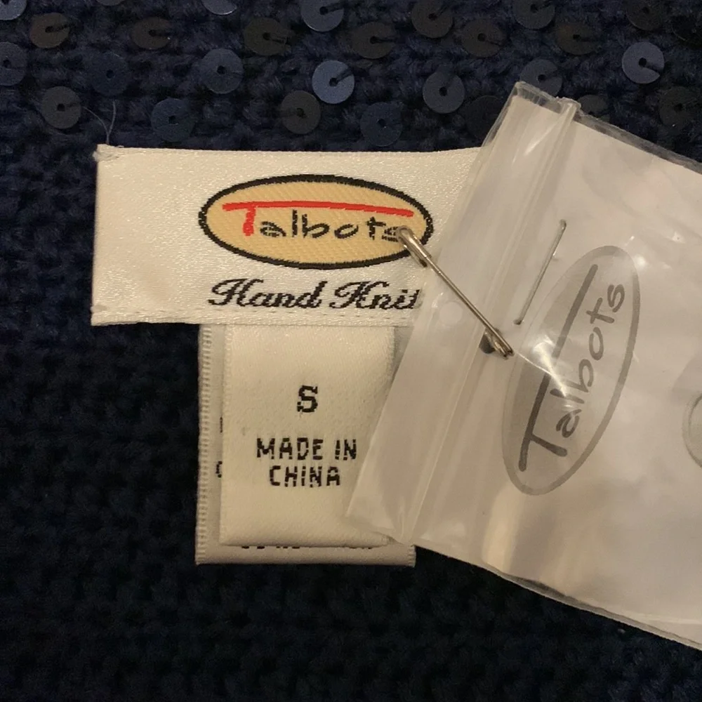 NWT blue sequinned Talbots jacket - Picture 4 of 5